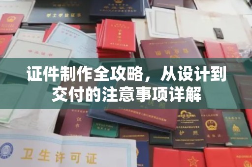 鹿草证件制作全攻略，从设计到交付的注意事项详解