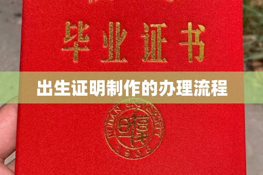 鹿草出生证明制作的办理流程