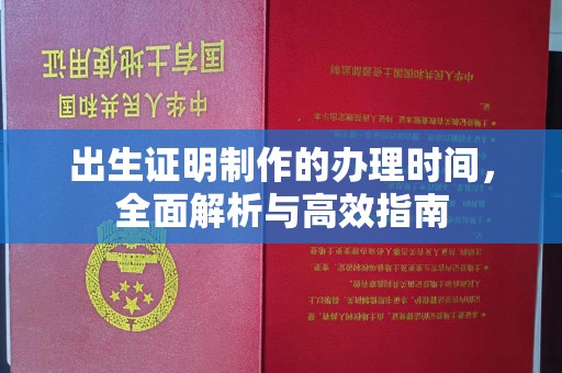 鹿草出生证明制作的办理时间，全面解析与高效指南