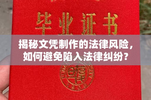鹿草揭秘文凭制作的法律风险，如何避免陷入法律纠纷？