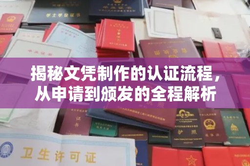 鹿草揭秘文凭制作的认证流程，从申请到颁发的全程解析