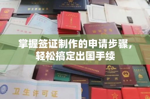 鹿草掌握签证制作的申请步骤，轻松搞定出国手续