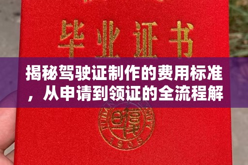 鹿草揭秘驾驶证制作的费用标准，从申请到领证的全流程解析