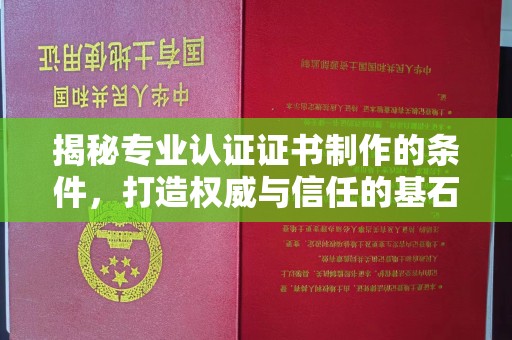 鹿草揭秘专业认证证书制作的条件，打造权威与信任的基石
