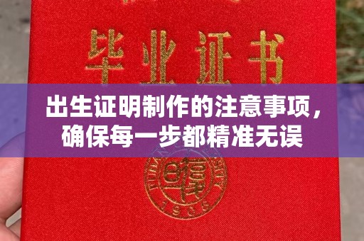 鹿草出生证明制作的注意事项，确保每一步都精准无误